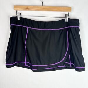 ZeroXposur Black & Purple Swim Skirt size XXL 18